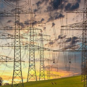 Electricity pylons