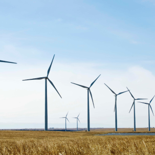 Wind farm in the USA